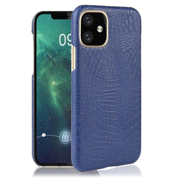 Croco iPhone 11 kuoret - Tummansininen Blue