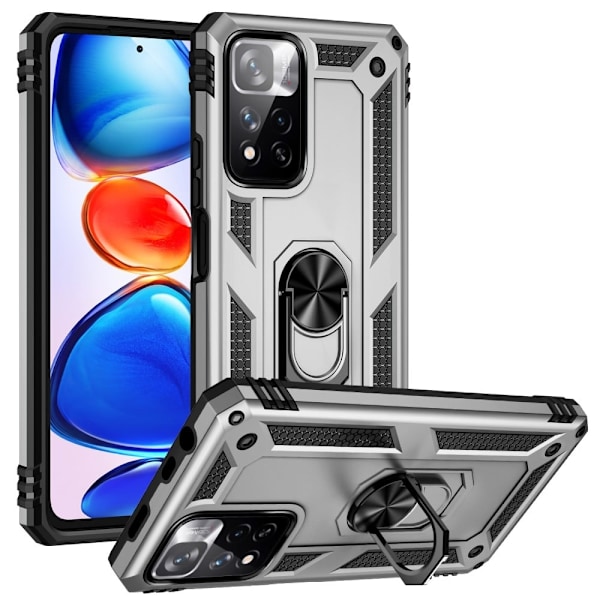 Bofink Combat Xiaomi Redmi Note 11 Pro Plus / Xiaomi Redmi Note 11 Pro skal - Silver/Grå Silvergrå