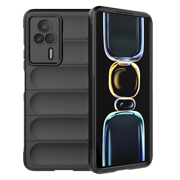 Mjukt greppformat Xiaomi Redmi K60E skal - Svart Svart