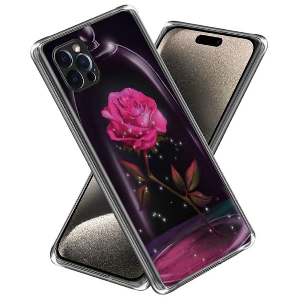 Deco iPhone 15 Pro Max skal - Ros Rosa