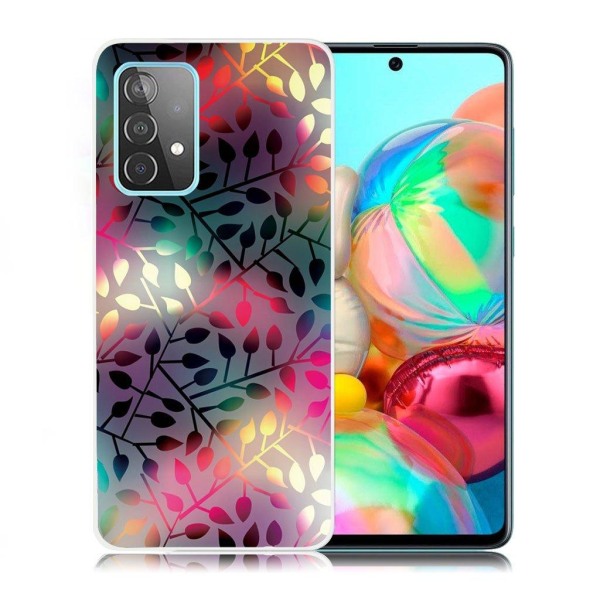 Deco Samsung Galaxy A72 5G kotelot - Lehti Multicolor