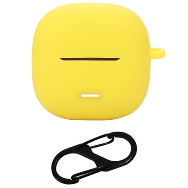 Xiaomi Redmi Buds 6 Lite Silicone Case Protective Cover With Carabiner - Yellow Yellow