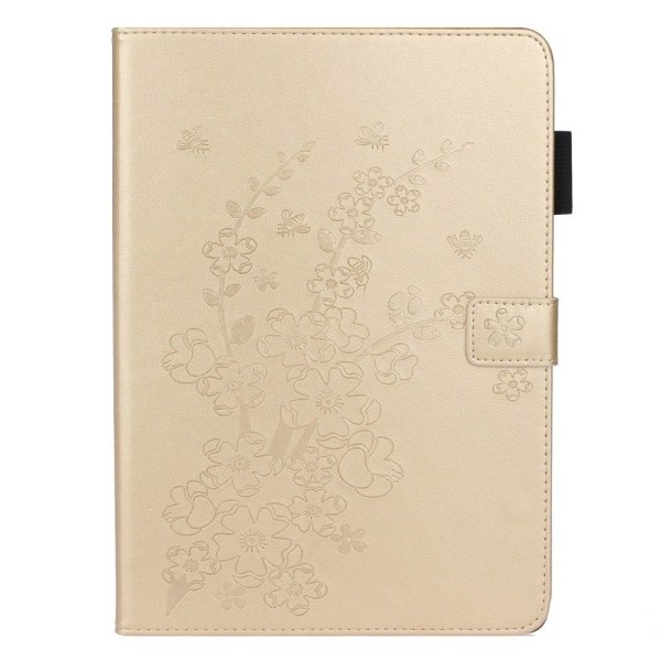 iPad 10.9 (2022) plum blossom pattern leather case - Gold Gold