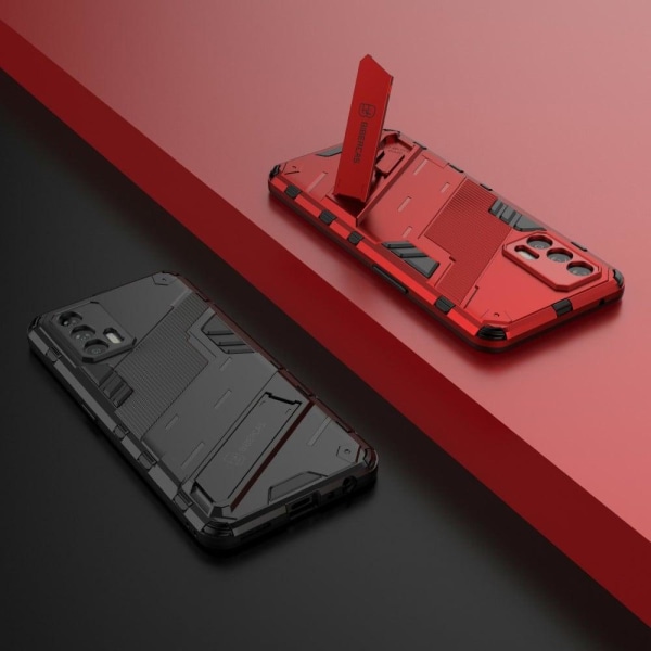 Stöttåligt Realme GT 5G hybridskal - Röd Röd