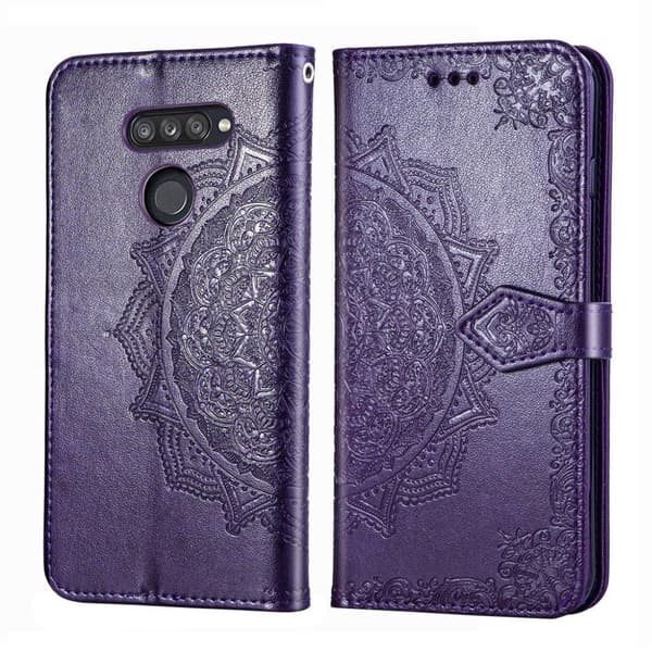 Mandala LG K50S Flip case - Lilla Purple