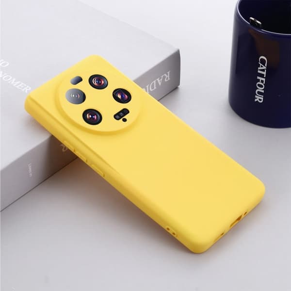 Matte Liquid silikone cover til Xiaomi 13 Ultra - Gul Yellow