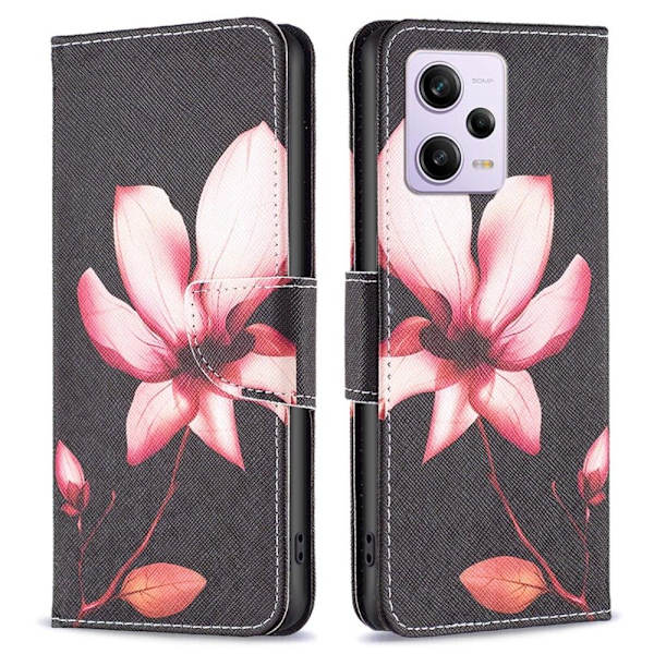 Wonderland Xiaomi Poco X5 Pro Flip Etui - Lyserød Blomst Pink