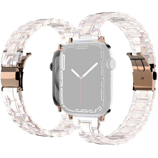 Apple Watch Series 8 (45mm) acrylic triple bead watch strap - Co Multicolor