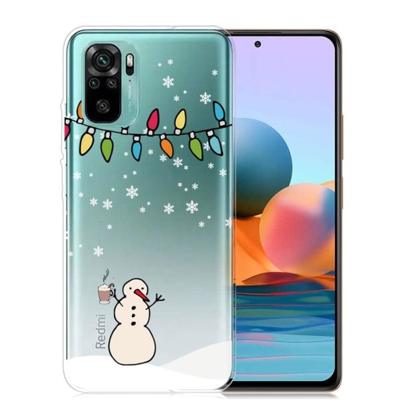 Jul Xiaomi Redmi Note 10S / Redmi Note 10 fodral - Ritning På Pinne multifärg