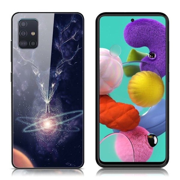 Fantasy Samsung Galaxy A51 skal - Blixt Hjort multifärg