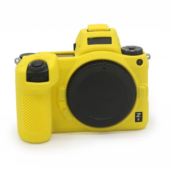 Nikon Z6 / Z7 litchi tekstur silikon deksel - Gul Yellow