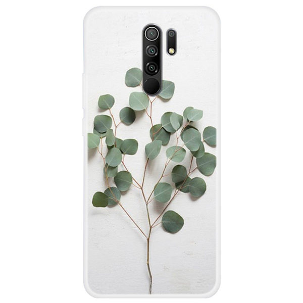 Deco Xiaomi Redmi 9 skal - Grönt Blad Grön