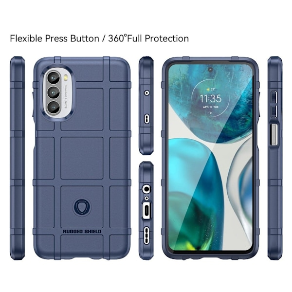 Rugged Shield Motorola Moto G52 kotelot - Sininen Blue