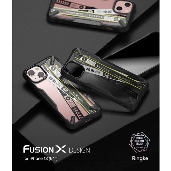 RINGKE FUSION X DESIGN - iPhone 13 - Biljettband multifärg