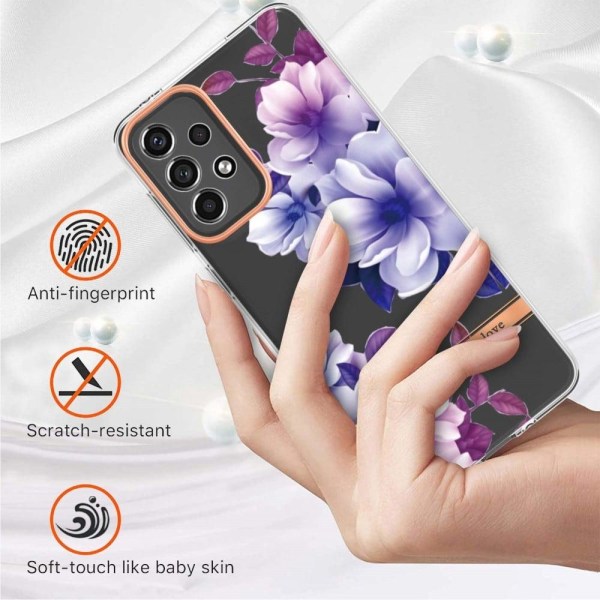 Supertyndt og holdbart softcover til Samsung Galaxy A33 5G - Lilla Begonia Purple