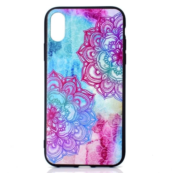 iPhone XS Max 6,5 tommer mønsterprintetui Blødt, fleksibelt telefon cover - Mandala-Blomst Multicolor