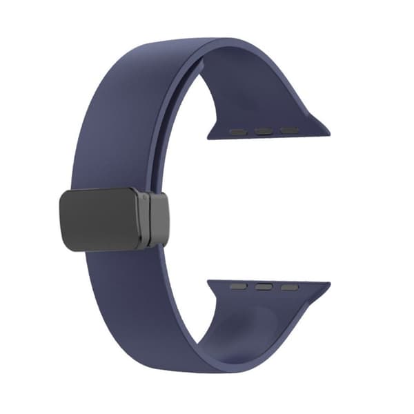 Apple Watch Series 8 (41mm) enkel silikonerem - Midnatsblå Blue