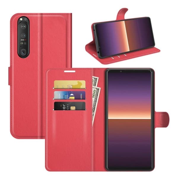 Classic Sony Xperia 1 III Flippetui - Rød Red