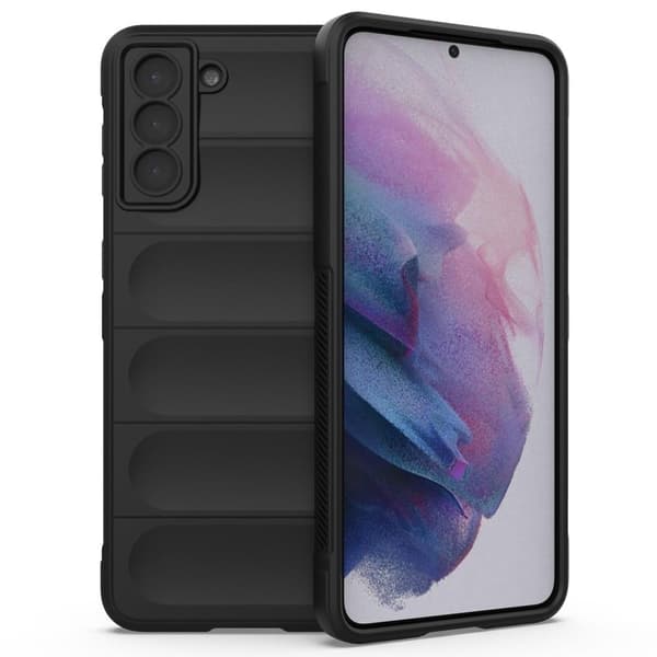 Blødt grebsformet cover til Samsung Galaxy S21 Plus 5G - Sort Black