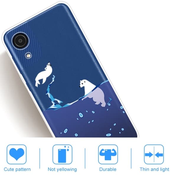 Deco Samsung Galaxy A03 Core Suojakotelo - Polar Bear Blue