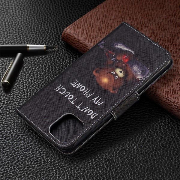Wonderland iPhone 11 Pro Max veske - Bamse og dens advarsel Multicolor