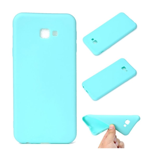 Samsung Galaxy J4 Plus (2018) enfärgat mjukt frostat fodral - Cyan Grön