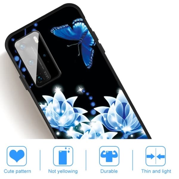 Imagine Huawei P40 kuoret - Valkoinen Kukka White