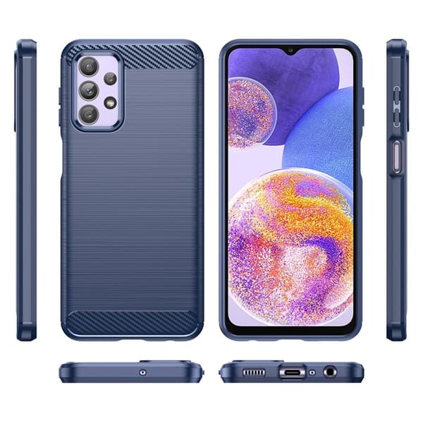 Carbon Flex Samsung Galaxy A23 5G / Samsung Galaxy A23 skal - Blå Blå