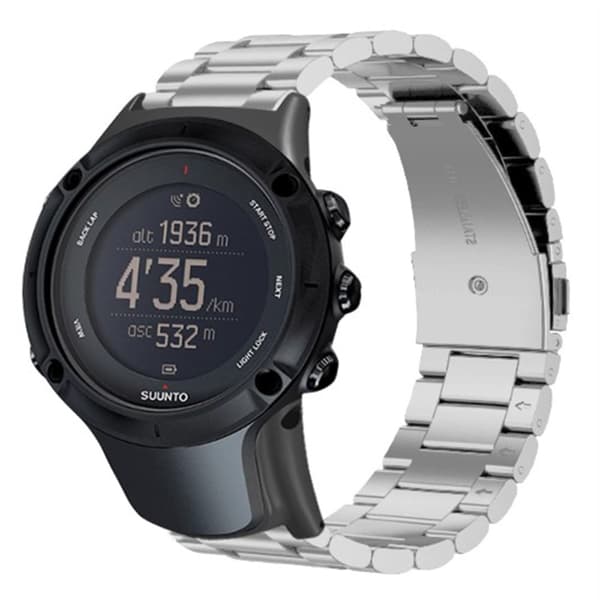 Suunto Ambit3 / Ambit2 / Ambit Steel Klockarmband 3-Bead Byte av armband - Silver Silvergrå