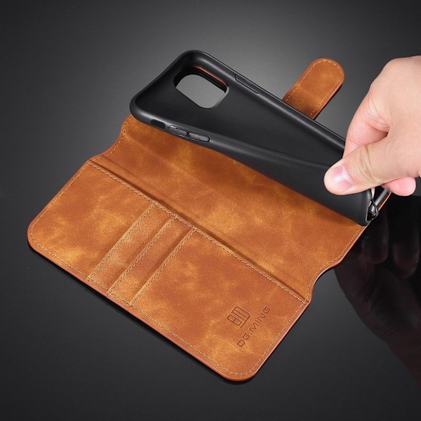 DG.MING iPhone 11 retro etui - Brun Brown