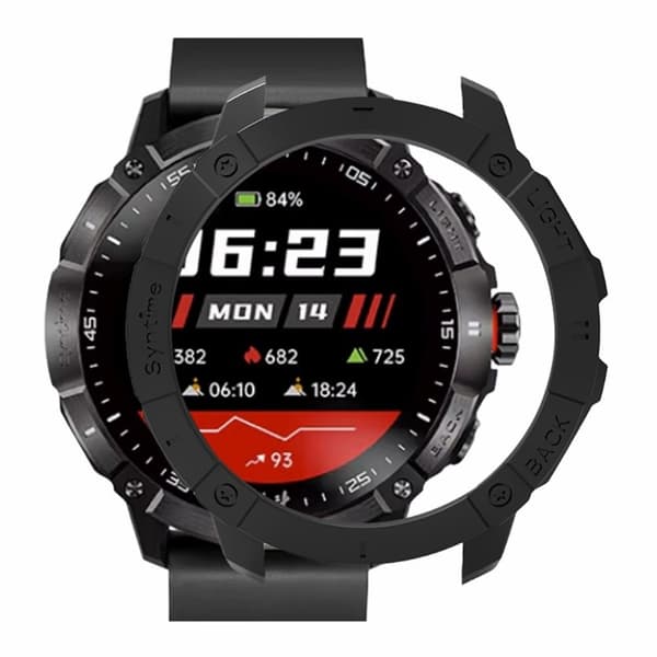 Syntime 2 / 2 Pro Kova kotelo Half Coverage Watch Frame Cover - Musta Black