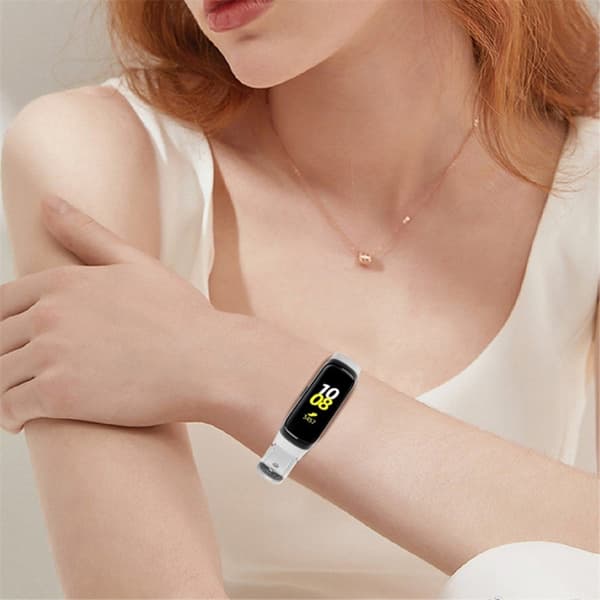 Samsung Galaxy Fit cowhide urrem i ægte læder - Hvid White