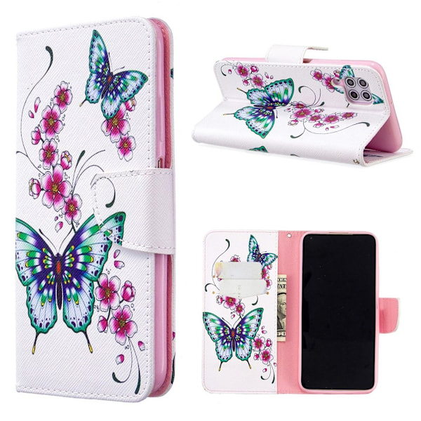 Wonderland Huawei P40 Lite / Nova 6 SE kotelot - Perhonen ja kukat Multicolor