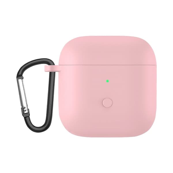 Xiaomi Redmi Buds 3 silikonfodral till hörlurar med karbinhake - Rosa Rosa