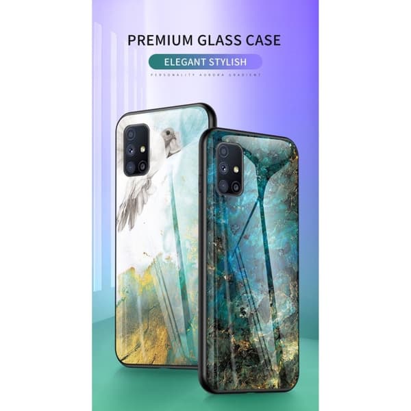 Fantasy Marmor Samsung Galaxy M31s skal - Flygande Duva Marmor multifärg