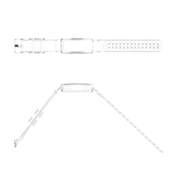 Fitbit Inspire 3 klockarmband i silikon med fodral - Transparent Transparent