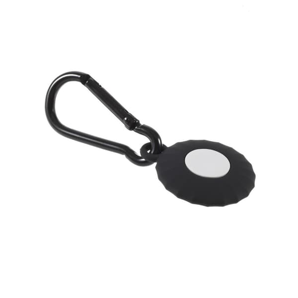 Silikonikotelo avainrenkaalla AirTagsille - Musta Black