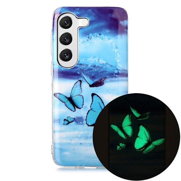 Deco Samsung Galaxy S23 skal - Fjärilar Blå