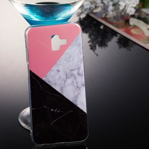 Samsung Galaxy J6 Plus (2018) marmori kuviollinen pehmeä silikoo Multicolor