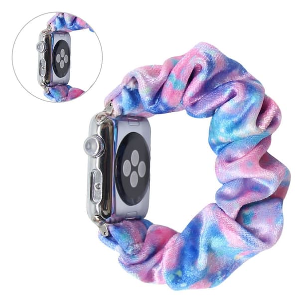 Apple Watch Series 6 / 5 44mm pulserende hårbåndsarmbånd - Blå / Lyserød / Himmelblå Multicolor