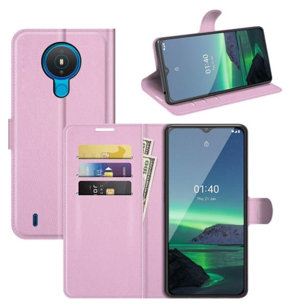 Classic Nokia 1.4 Flippetui - Rosa Pink