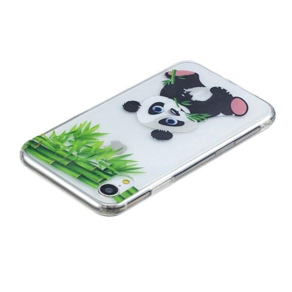 Blødt iPhone Xr etui med mønsterprint - Panda Spiser Bambus Multicolor