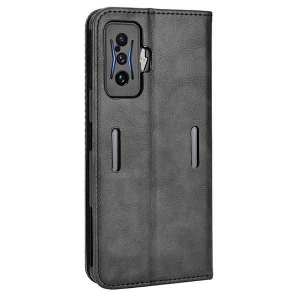 Bofink Vintage läder Xiaomi Poco F4 GT / Xiaomi Redmi K50 Gaming fodral - Svart Svart