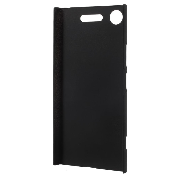 Sony Xperia XZ1 Gummibelagt plastik cover - Sort Black
