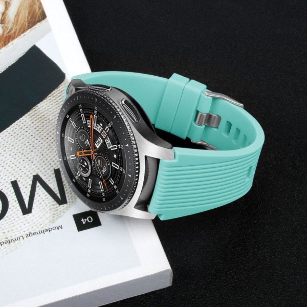 Samsung Galaxy Watch (46mm) randigt utbytbart klockarmand av mju Grön