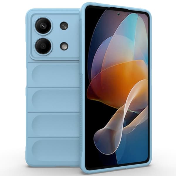 Deksel med mykt grep for Xiaomi Redmi Note 13R Pro - Babyblå Blue