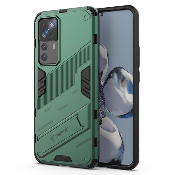 Stöttåligt Xiaomi 12T Pro hybridskal - Grön Grön