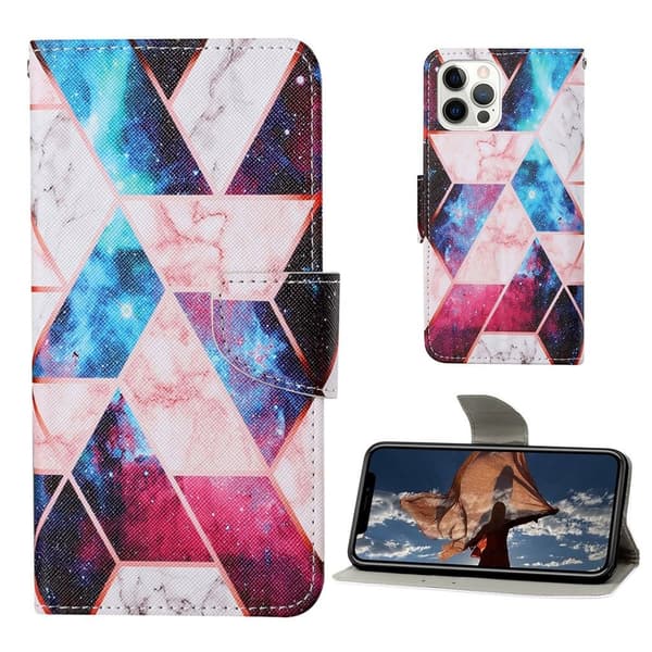 Wonderland iPhone 13 Pro Flippetui - Nebula Multicolor
