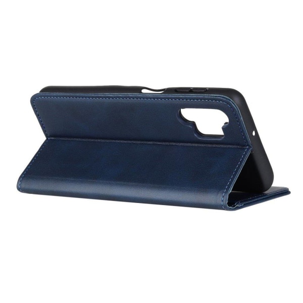 Wallet-style ægte Læder Flipcase til Samsung Galaxy A32 5G - Blå Blue