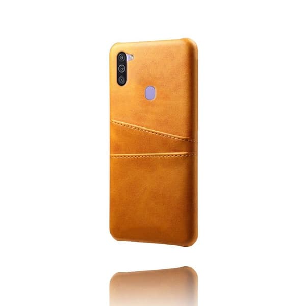 Dual Card Etui Samsung Galaxy M11 - Brun Brown